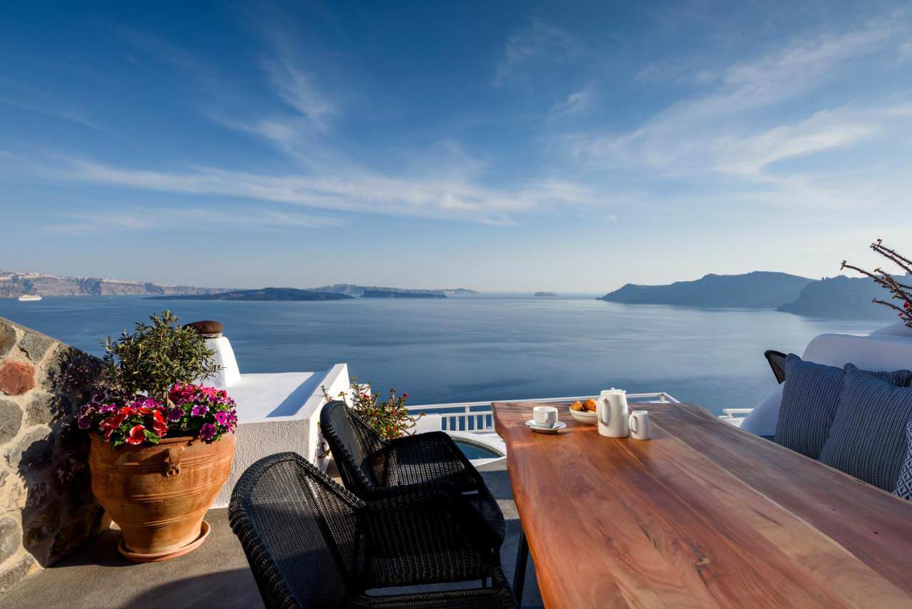 Balcony views from Strogili, Oia